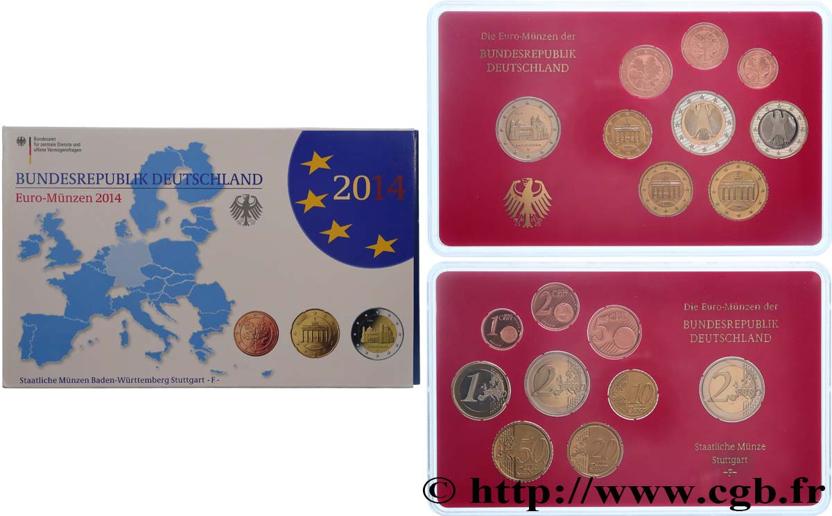 GERMANIA COFFRET Euro BELLE ÉPREUVE  2014 BE