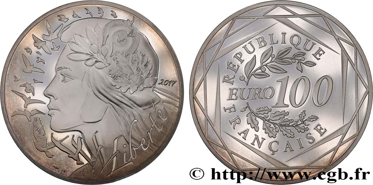 FRANCE 100 Euro MARIANNE - LIBERTÉ 2017 MS