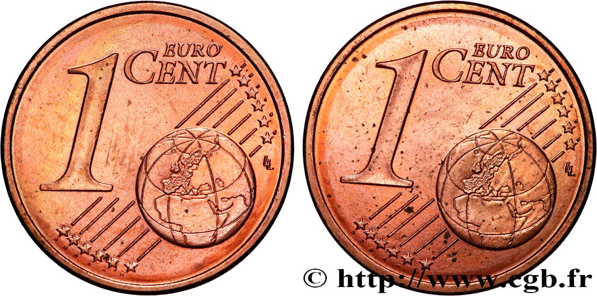 BANCO CENTRAL EUROPEO 1 Cent Euro biface - double face commune n.d. EBC