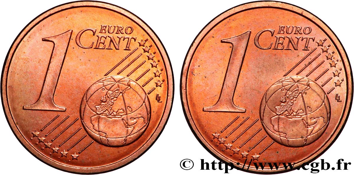 BANCO CENTRAL EUROPEO 1 Cent Euro biface - double face commune n.d. EBC