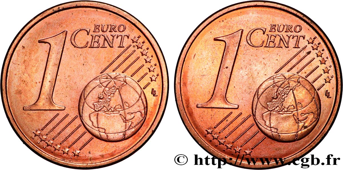 BANCO CENTRAL EUROPEO 1 Cent Euro biface - double face commune n.d. EBC