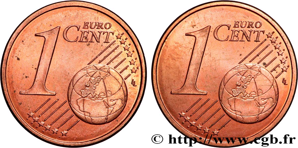 BANCO CENTRAL EUROPEO 1 Cent Euro biface - double face commune n.d. EBC