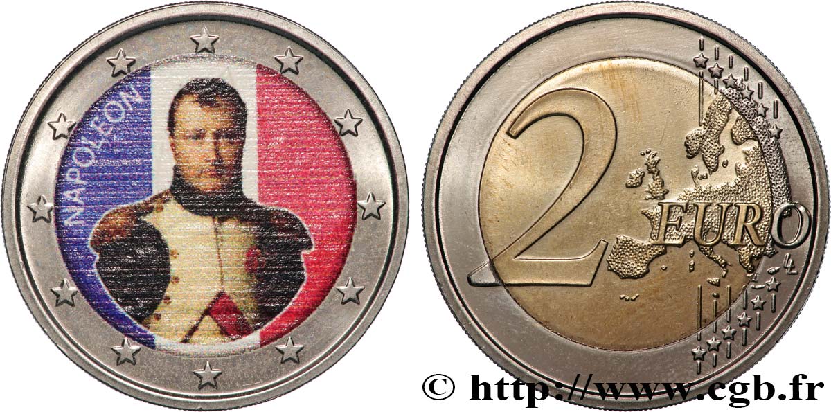 ALEMANIA 2 Euro Colorisée NAPOLEON n.d. SC