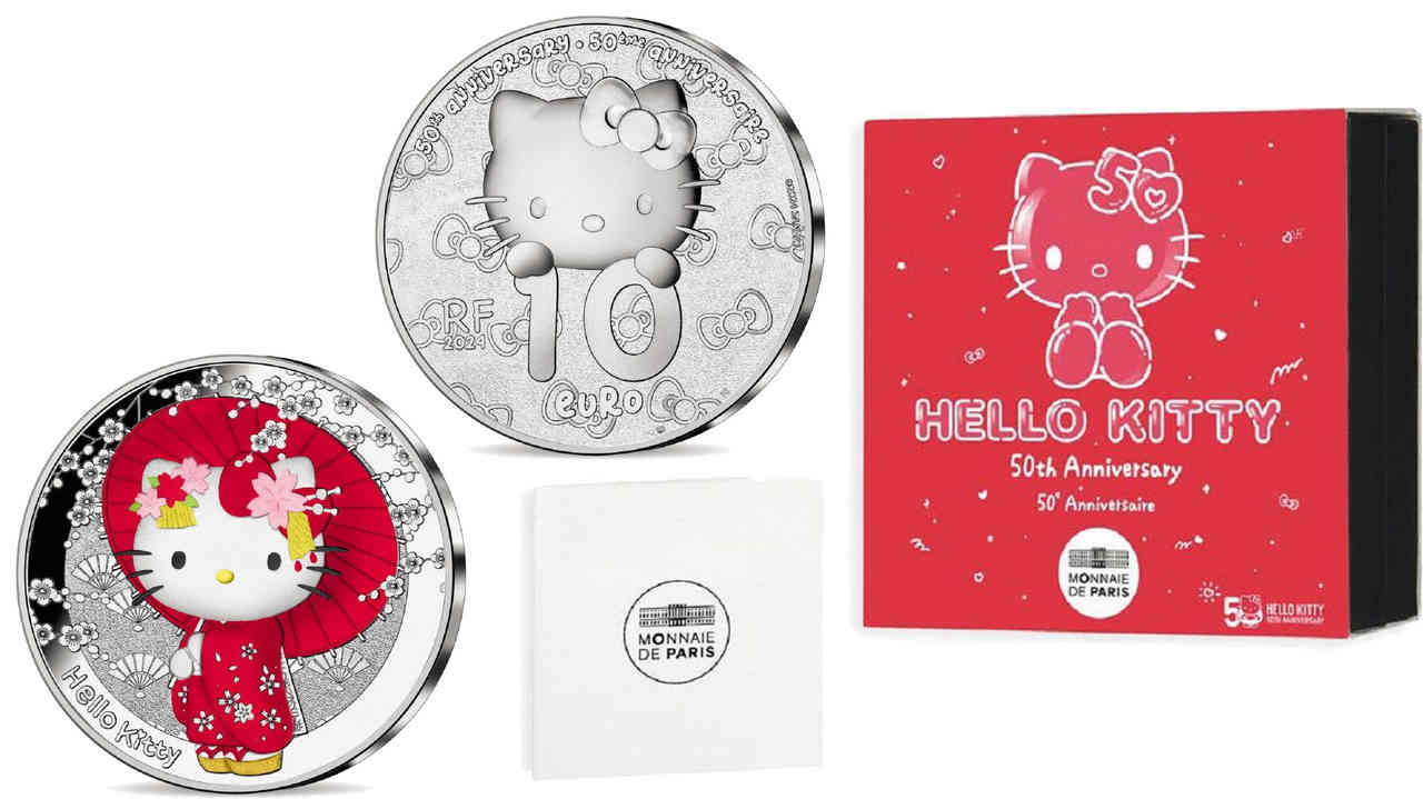 FRANCE BELLE EPREUVE 10 Euro HELLO KITTY JAPON 2024 BE