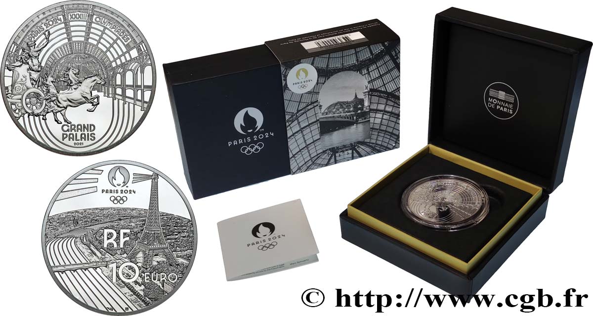 FRANCE BELLE EPREUVE 10 Euro JO PARIS 2024 - LE GRAND PALAIS 2024 BE