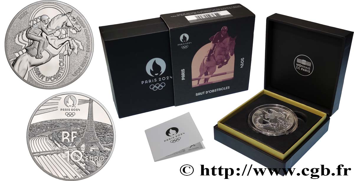 FRANCE BELLE EPREUVE 10 Euro SAUT D’OBSTACLE PARIS 2024 2022 BE