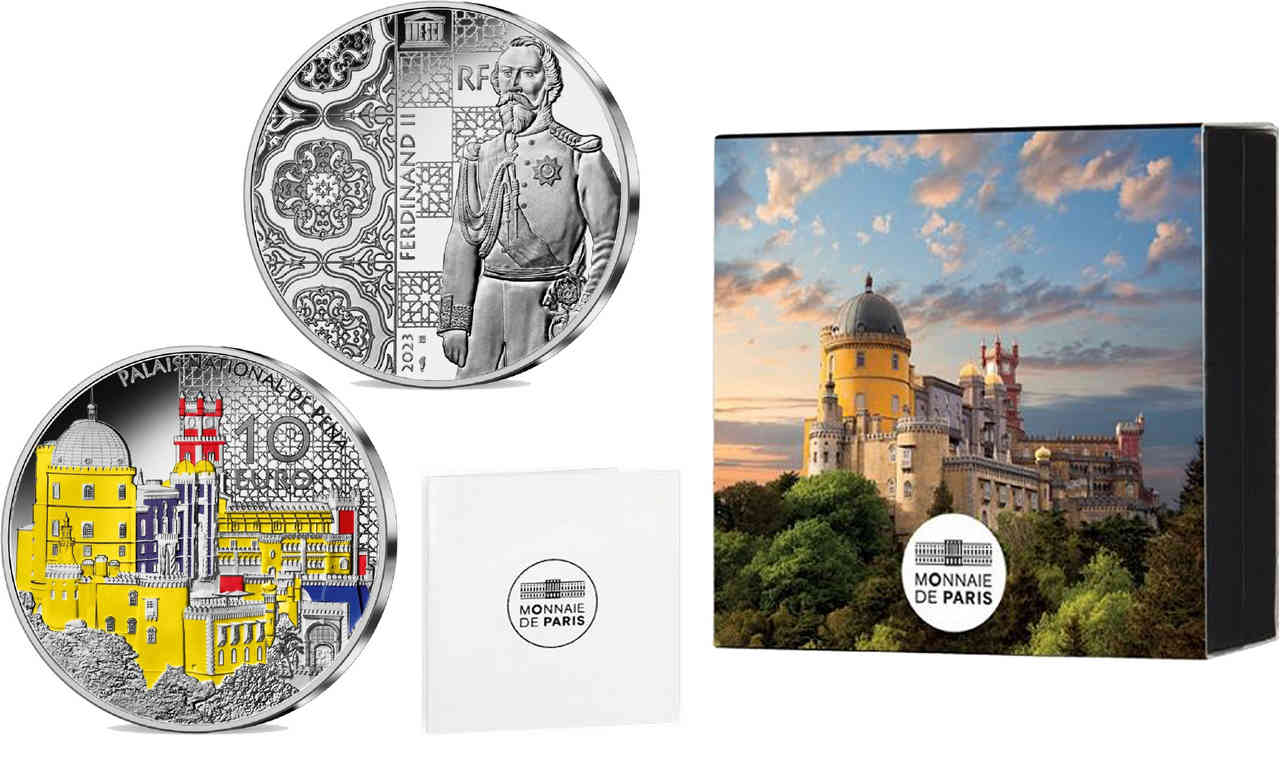 FRANCE BELLE EPREUVE 10 Euro UNESCO - PALAIS NATIONAL DE PENA 2023 Proof set