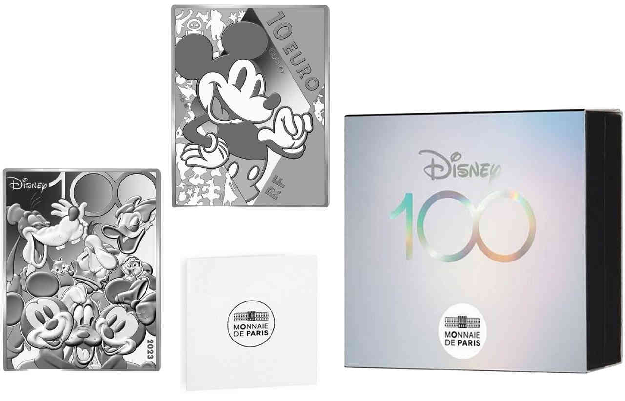 FRANCE BELLE EPREUVE 10 Euro 100 ANS DE DISNEY 2023 BE