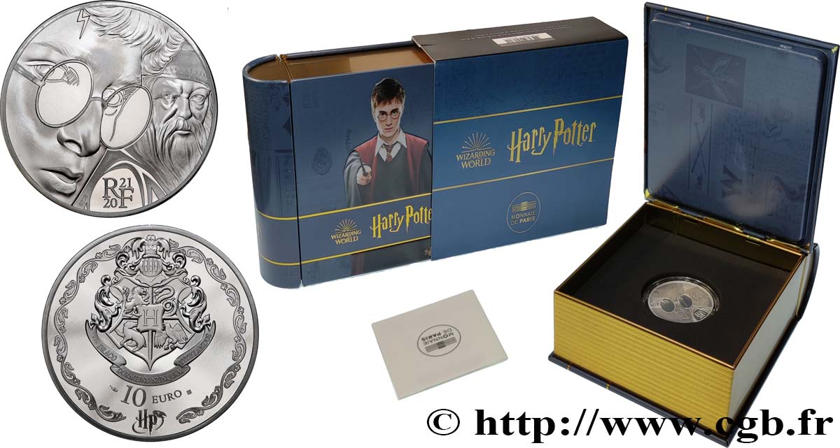 FRANCE BELLE EPREUVE 10 Euro HARRY POTTER 2021 Proof set