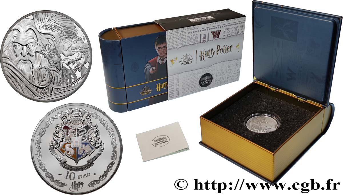 FRANCE BELLE EPREUVE 10 Euro HARRY POTTER (colorisé) 2022 Proof set