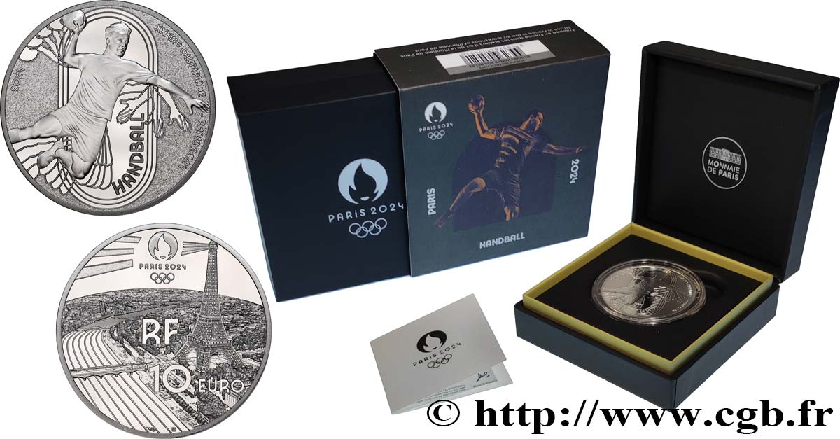 FRANCE BELLE EPREUVE 10 Euro HANDBALL PARIS 2024 2024 BE