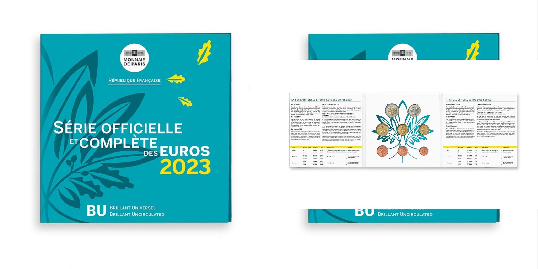 FRANCE SÉRIE Euro BRILLANT UNIVERSEL  2023 BU