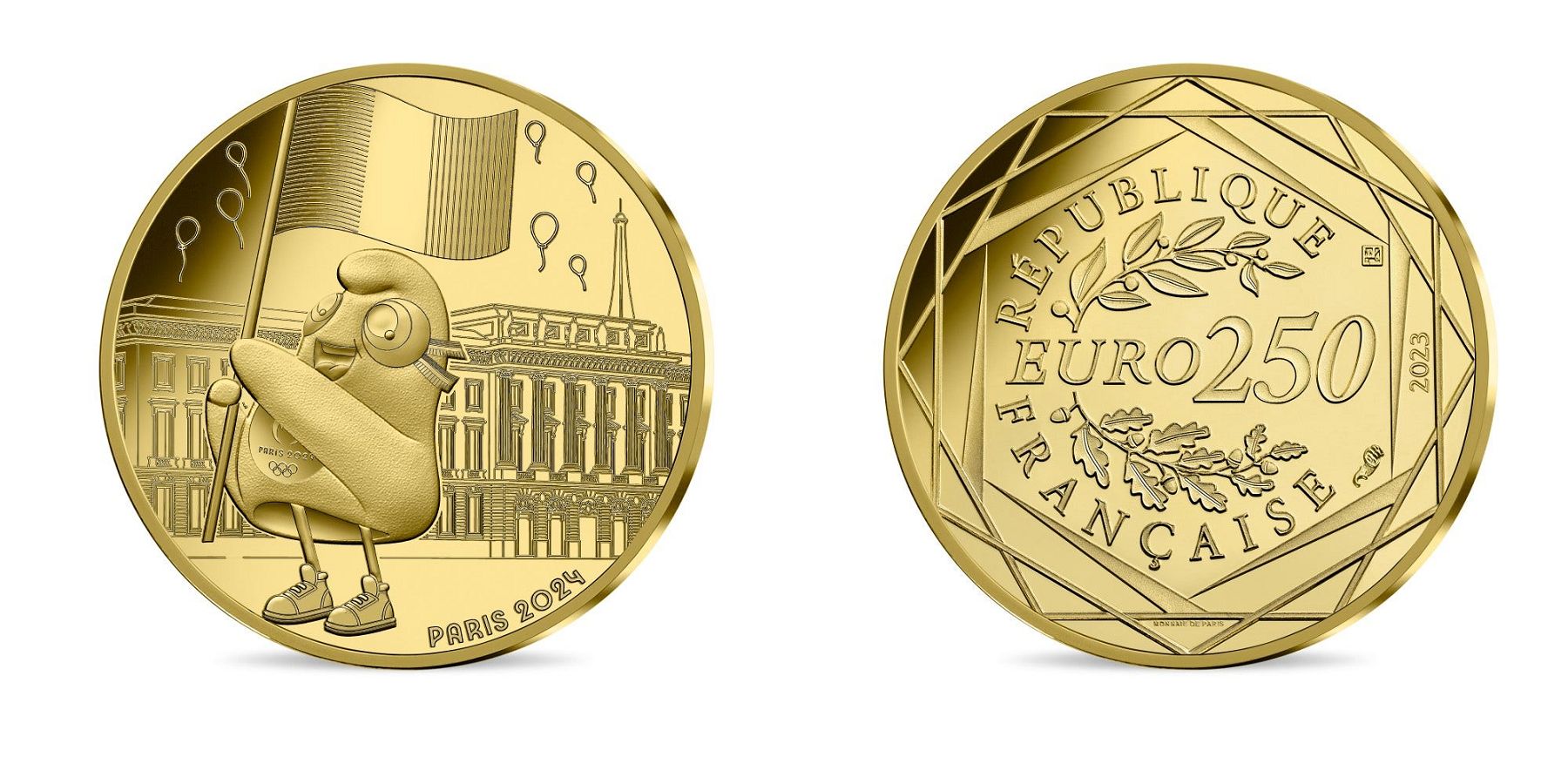 FRANCE 250 Euro PHRYGE 2023 Brilliant Uncirculated