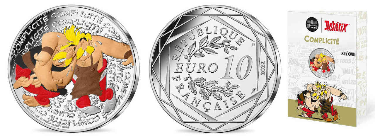 FRANCE 10 Euro ASTÉRIX - COMPLICITÉ 2022 Brilliant Uncirculated