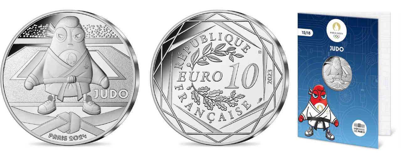 FRANCIA 10 Euro MASCOTTE - JUDO 2023 BU