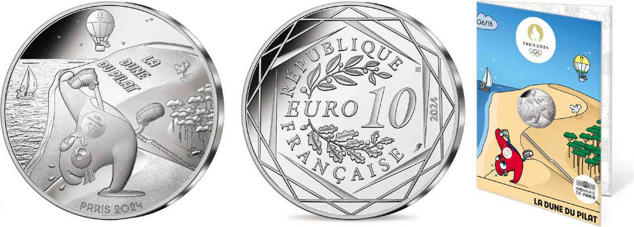 FRANCE 10 Euro MASCOTTE - LA DUNE DU PILAT 2024 BU