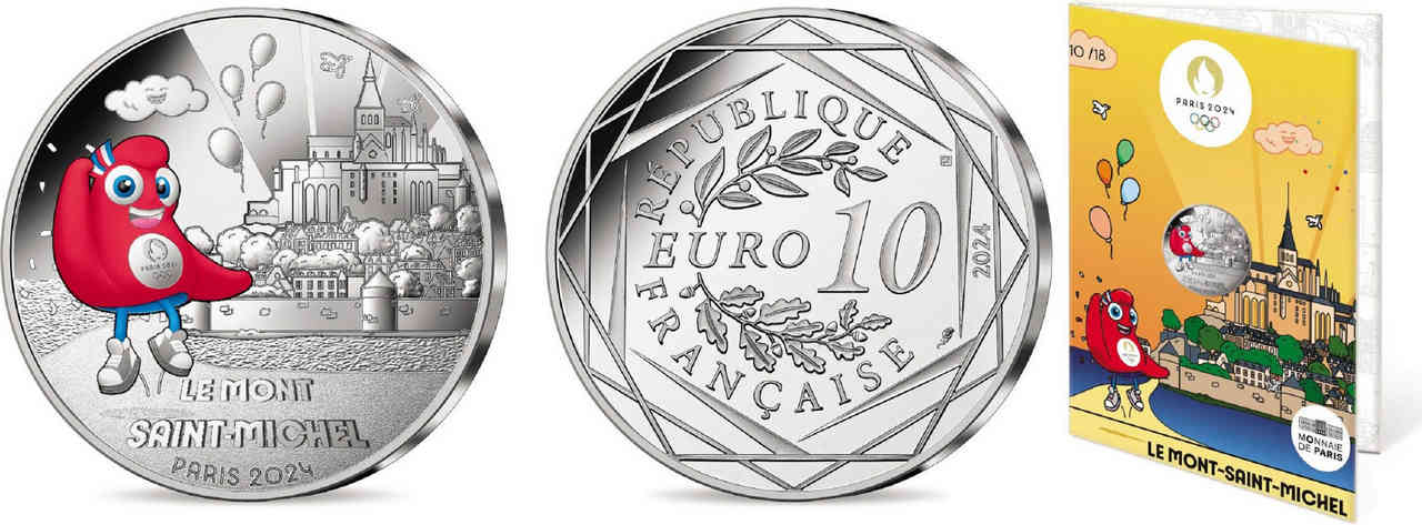 FRANCIA 10 Euro MASCOTTE - LE MONT SAINT MICHEL 2024 BU