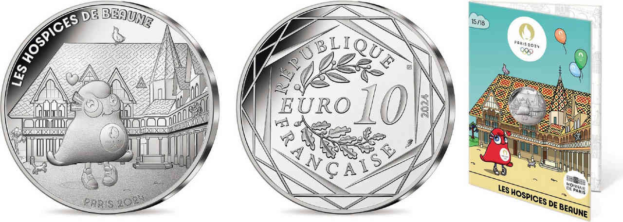 FRANCIA 10 Euro MASCOTTE - LES HOSPICES DE BEAUNE 2024 BU