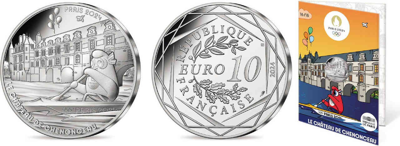 FRANCE 10 Euro MASCOTTE - LE CHÂTEAU DE CHENONCEAU 2024 Brilliant Uncirculated