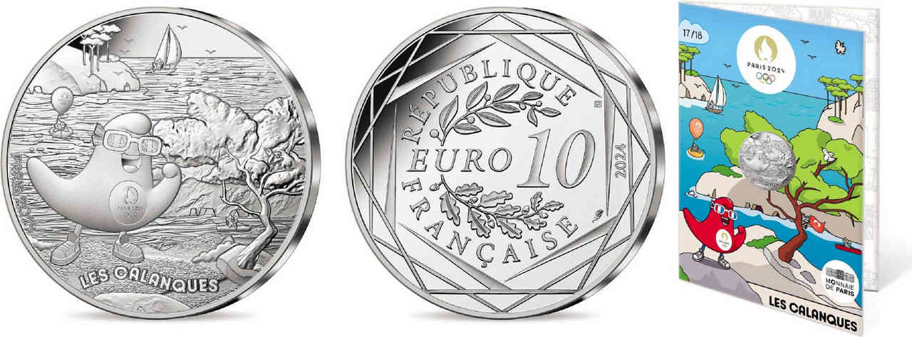 FRANCE 10 Euro MASCOTTE - LES CALANQUES 2024 Brilliant Uncirculated