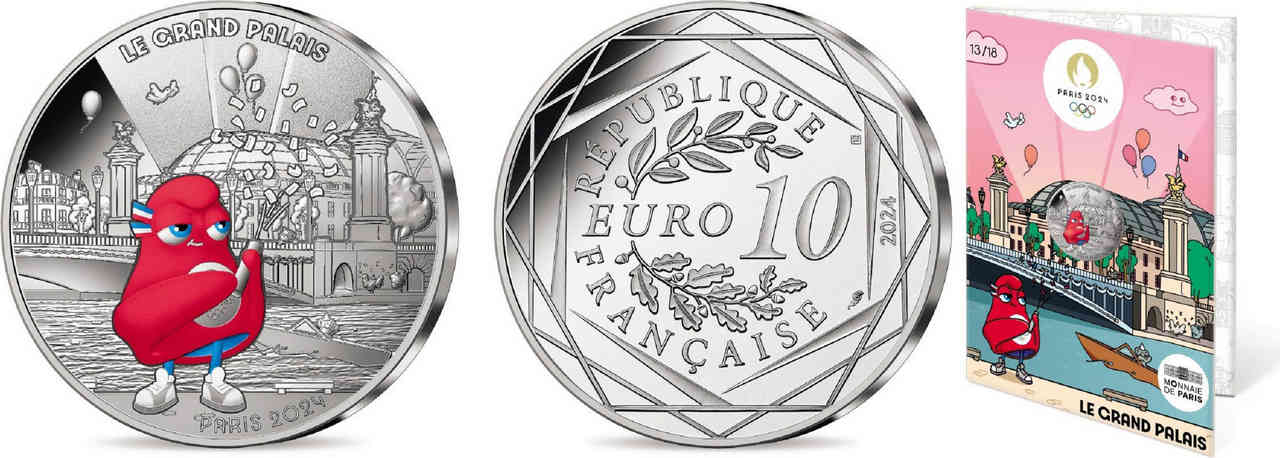 FRANCE 10 Euro MASCOTTE - LE GRAND PALAIS 2024 BU