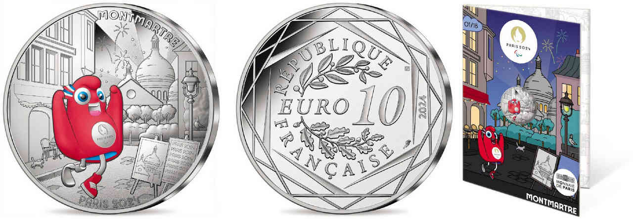 FRANCE 10 Euro MASCOTTE - MONTMARTRE 2024 Brilliant Uncirculated