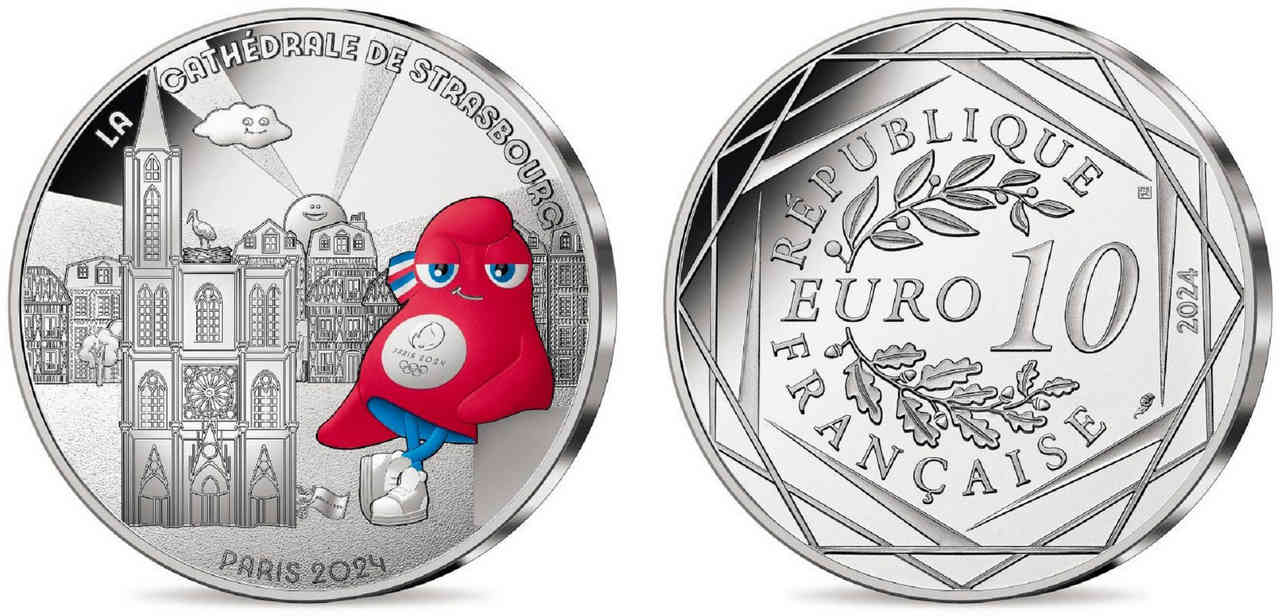 FRANCIA 10 Euro MASCOTTE - CATHÉDRALE DE STRASOURG 2024 BU