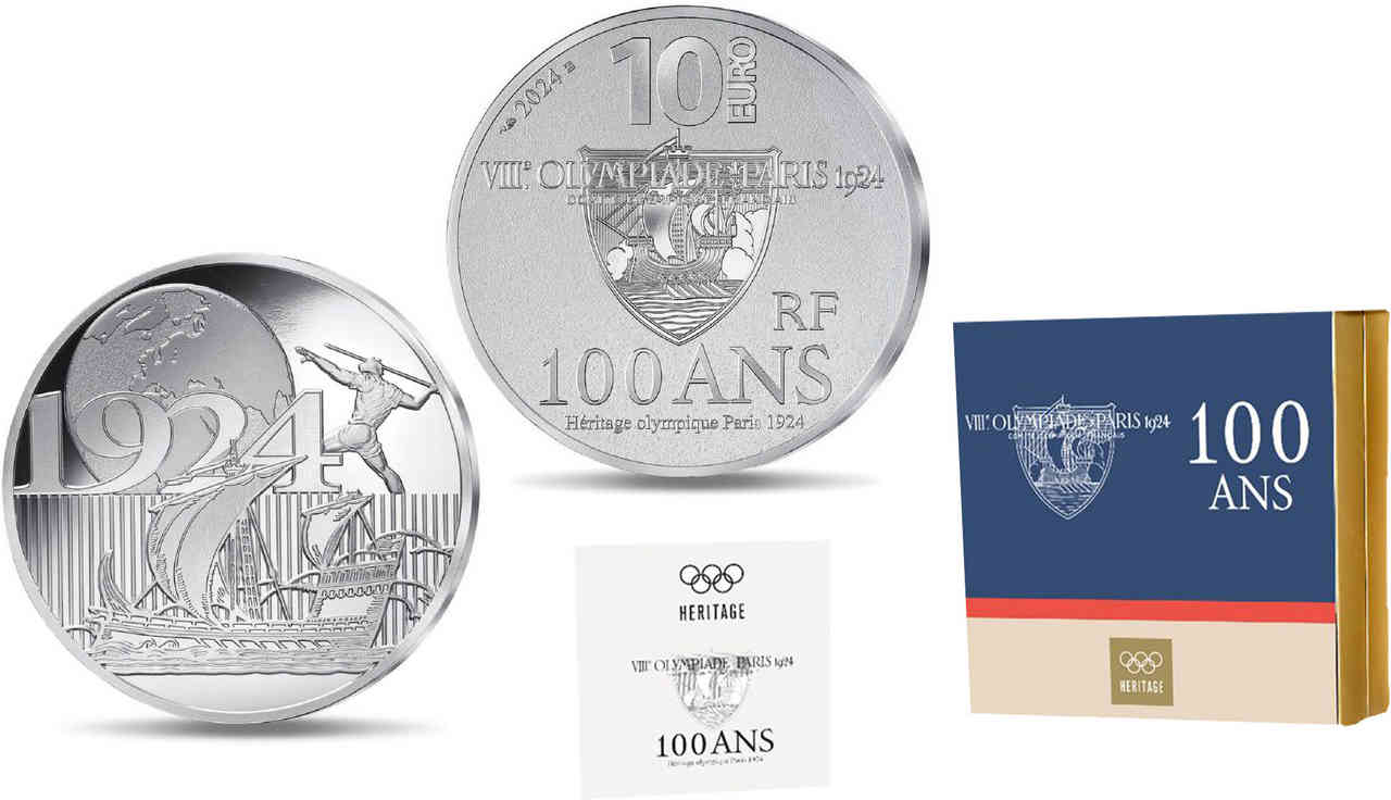 FRANCE BELLE EPREUVE 10 Euro HÉRITAGE OLYMPIQUE PARIS 2024 2024 Proof set