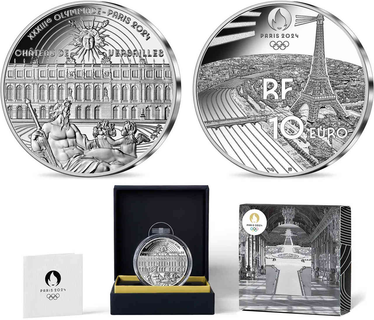 FRANCE BELLE EPREUVE 10 Euro JO PARIS 2024 - CHÂTEAU DE VERSAILLES 2023 Proof set