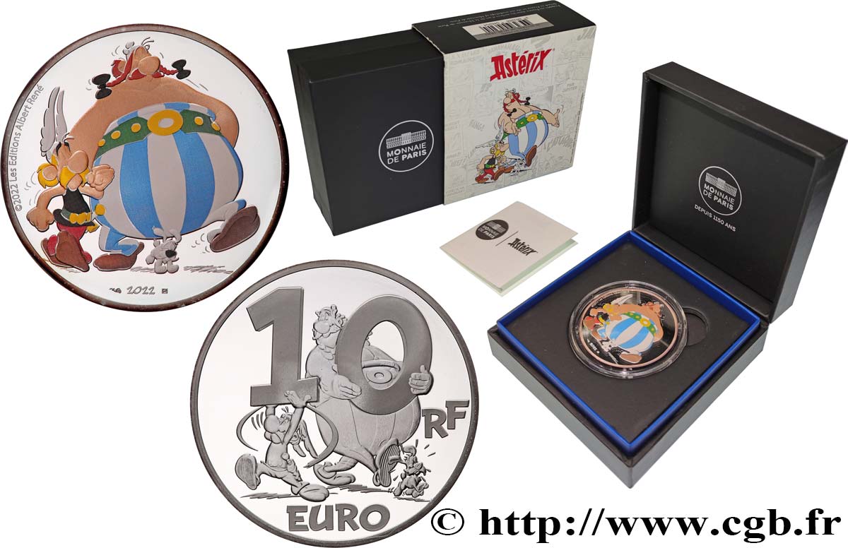 FRANCE BELLE EPREUVE 10 Euro ASTERIX - TRIO 2022 BE