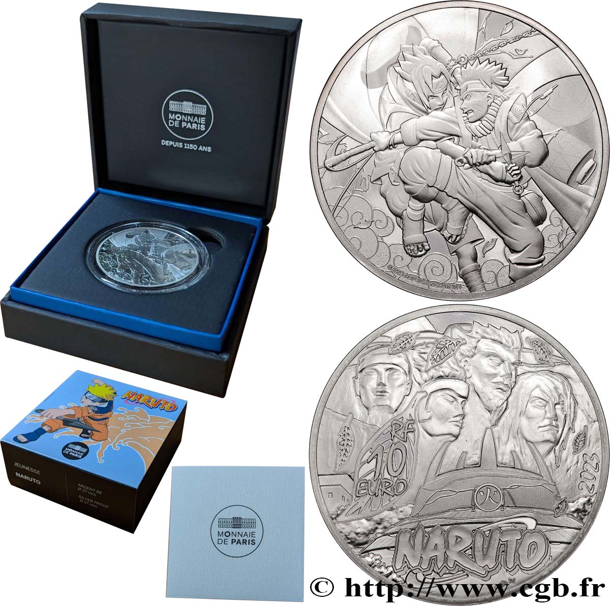 FRANCE BELLE EPREUVE 10 Euro NARUTO 2023 Proof set