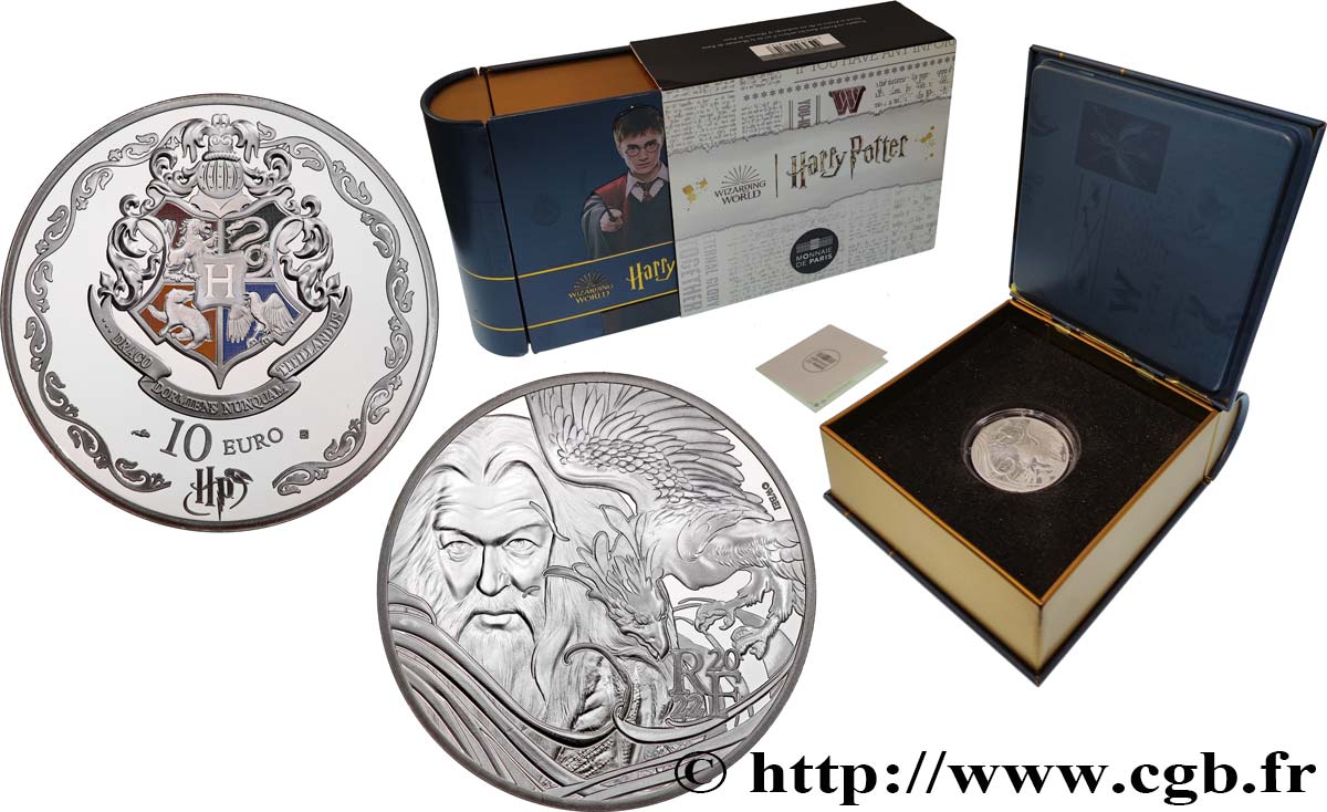 FRANCE BELLE EPREUVE 10 Euro HARRY POTTER (colorisé) 2022 BE