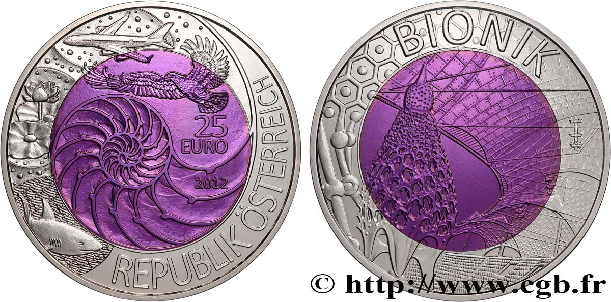 ÖSTERREICH 25 Euro BIONIQUE 2012