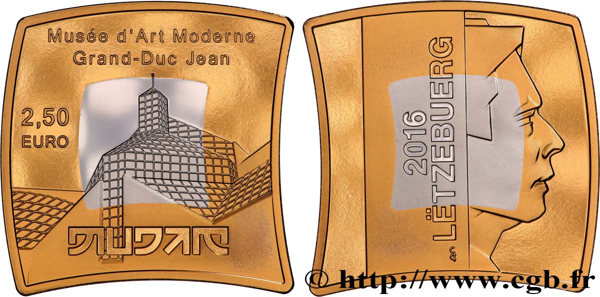 LUXEMBOURG Belle Epreuve 2,5 Euro MUSÉE D’ART MODERNE 2016 Proof set