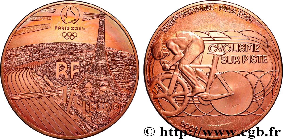 FRANCE 1/4 Euro PARIS 2024 CYCLISME SUR PISTE 2022 MS