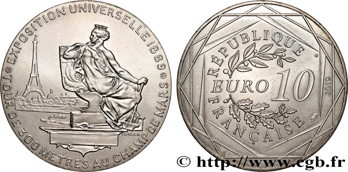 FRANCE 10 EURO TOUR EIFFEL 2019 SPL