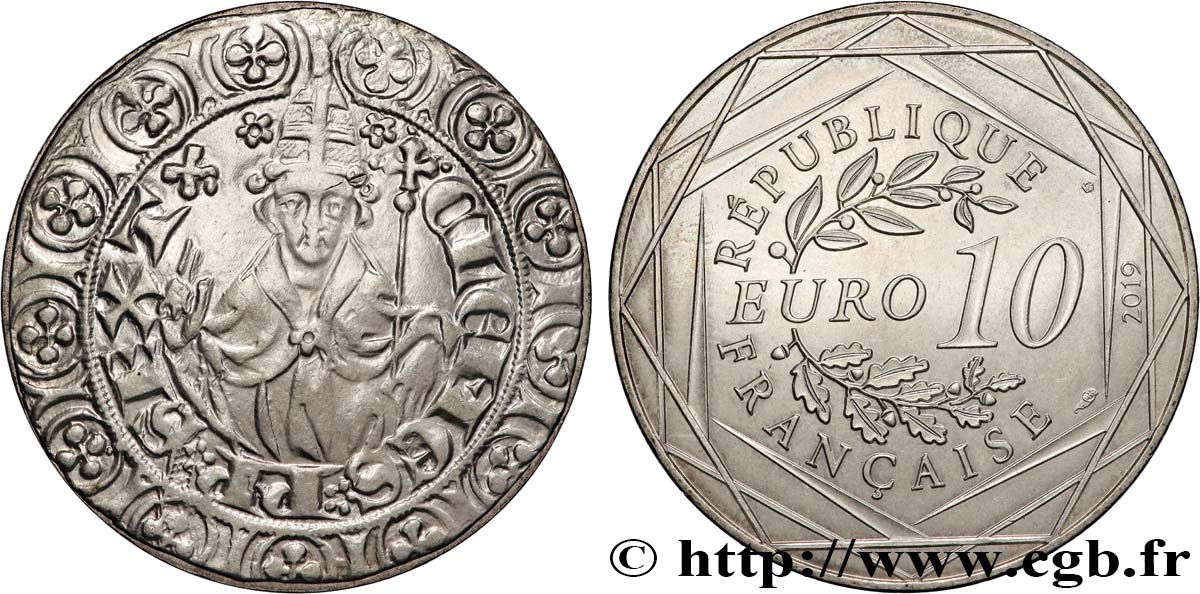 FRANCE 10 EURO LES PAPES EN AVIGNON 2019 MS