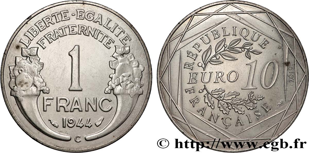 FRANCE 10 EURO CHARLES DE GAULLE 2019 SPL