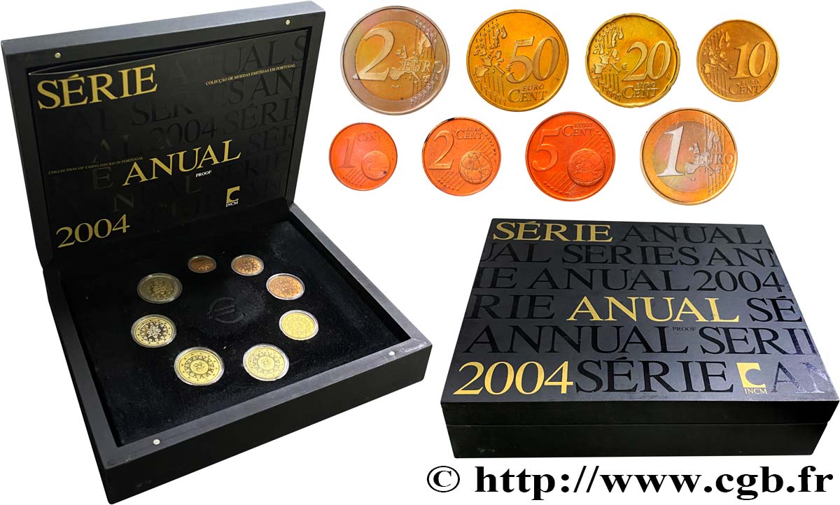 PORTUGAL COFFRET Euro BELLE ÉPREUVE 2004 Prueba