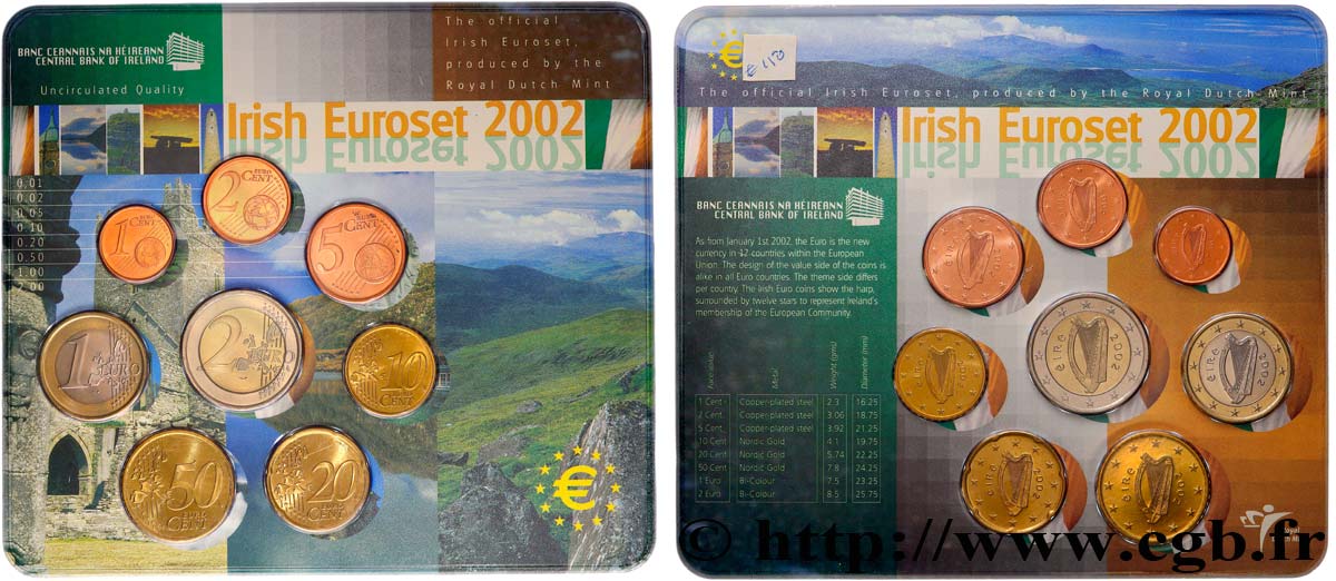 IRLAND SÉRIE Euro EUROSET 2002