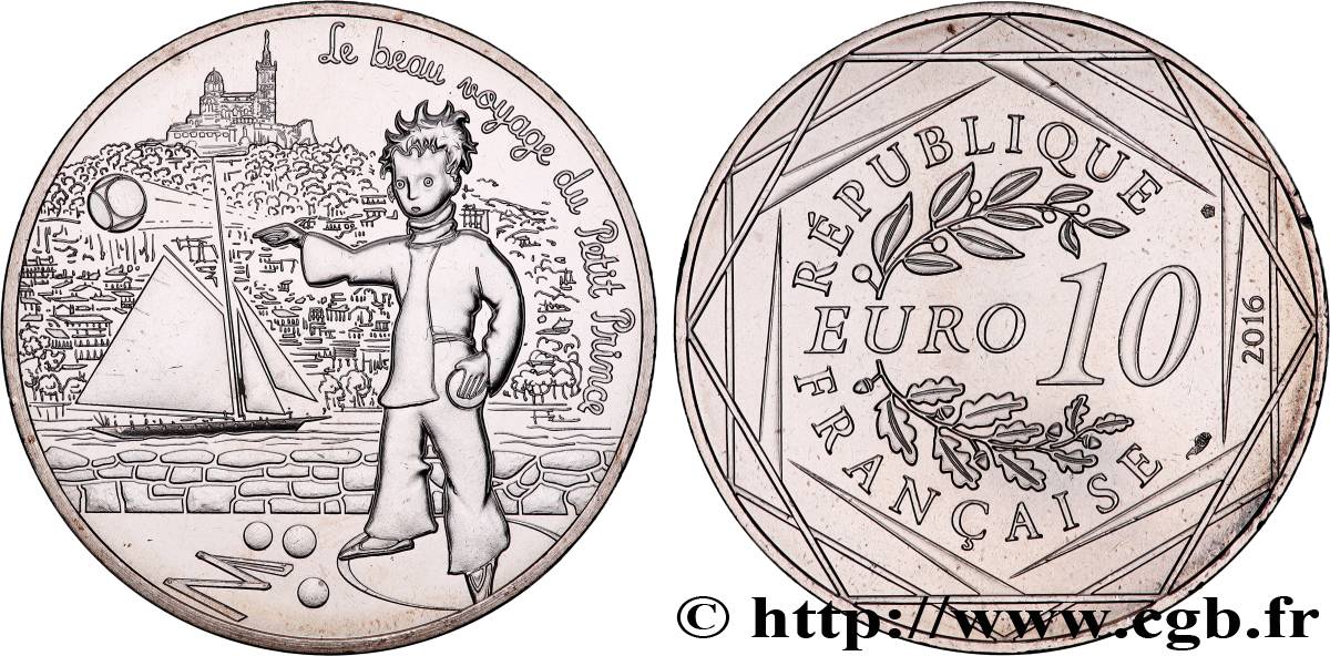 FRANCE 10 Euro LE PETIT PRINCE - JOUE A LA PÉTANQUE 2016 MS