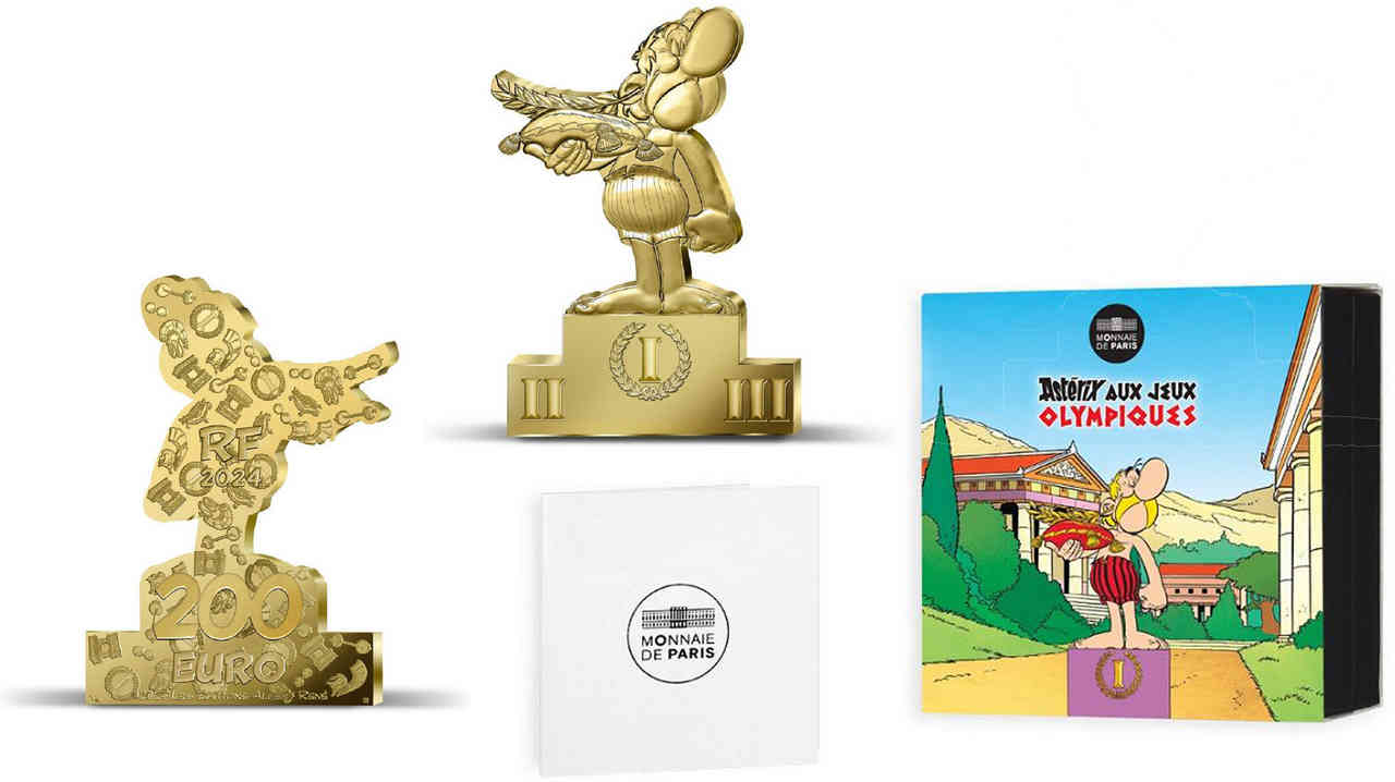 FRANCE BELLE EPREUVE 200 Euro (or - 1 oz)  ASTÉRIX AUX JEUX OLYMPIQUES 2024 BE