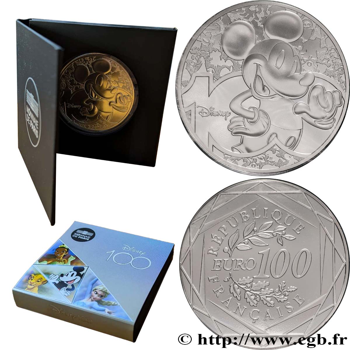 FRANCE 100 Euro 100 ANS DE DISNEY 2023 BU