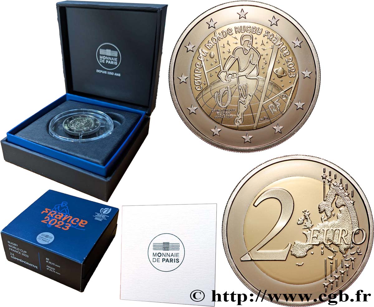 FRANCIA BELLE ÉPREUVE 2 Euro RUGBY WORLD CUP FRANCE 2023  2023 Prueba