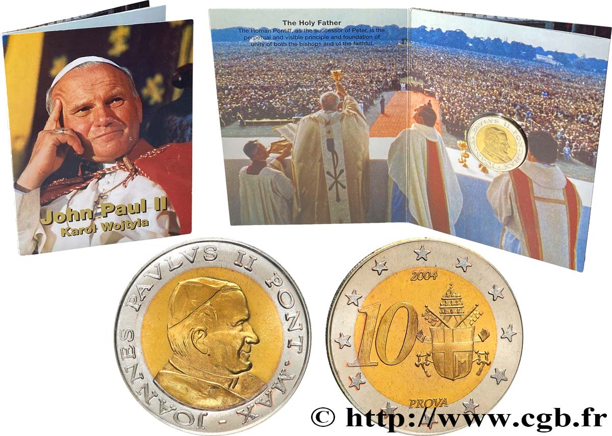 VATICAN ET ÉTATS PONTIFICAUX 10 Euros, Essai Euros fantaisies 2004 SPL
