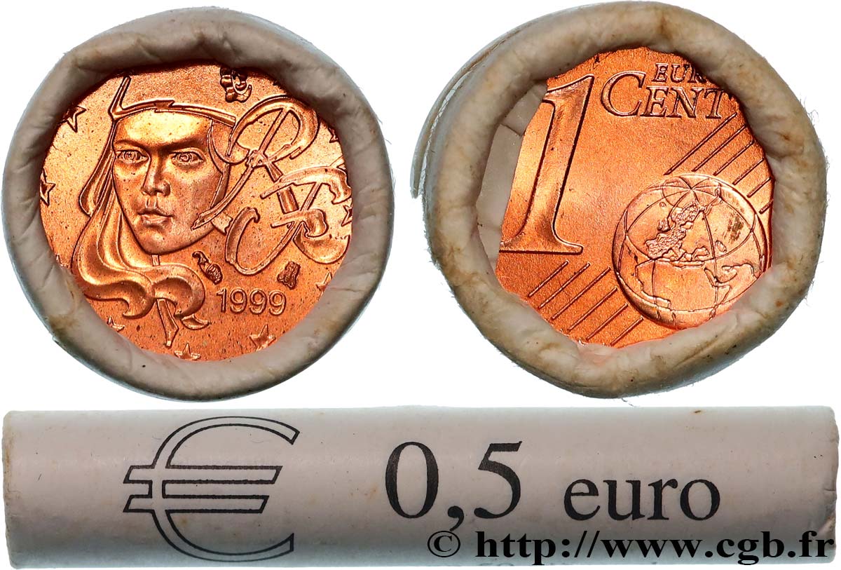 FRANKREICH Rouleau 50 x 1 Cent MARIANNE 1999