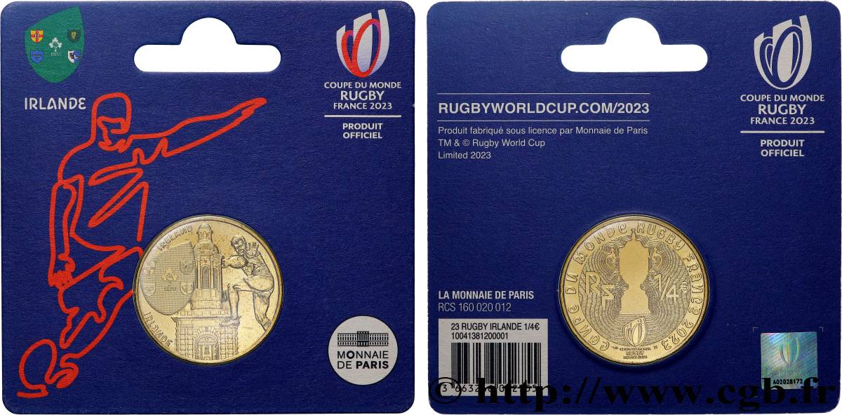 FRANCE 1/4 Euro COUPE DU MONDE DE RUGBY - IRLANDE 2023 MS