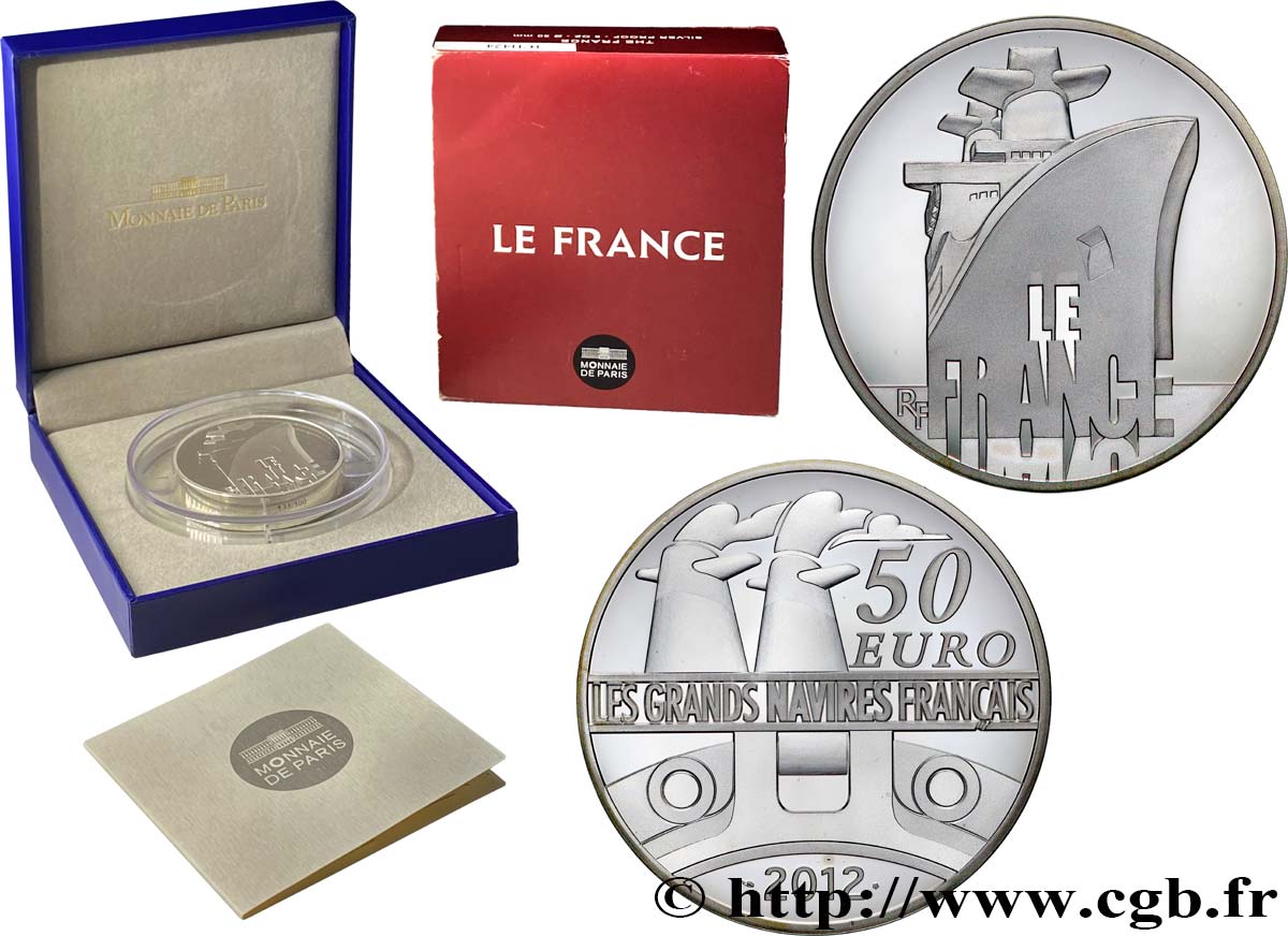 FRANCE Belle Épreuve 50 Euro LE FRANCE  2012 Proof set