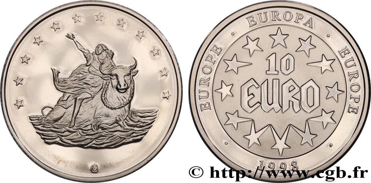 EUROPA 10 Euro EUROPA 1998 Prueba