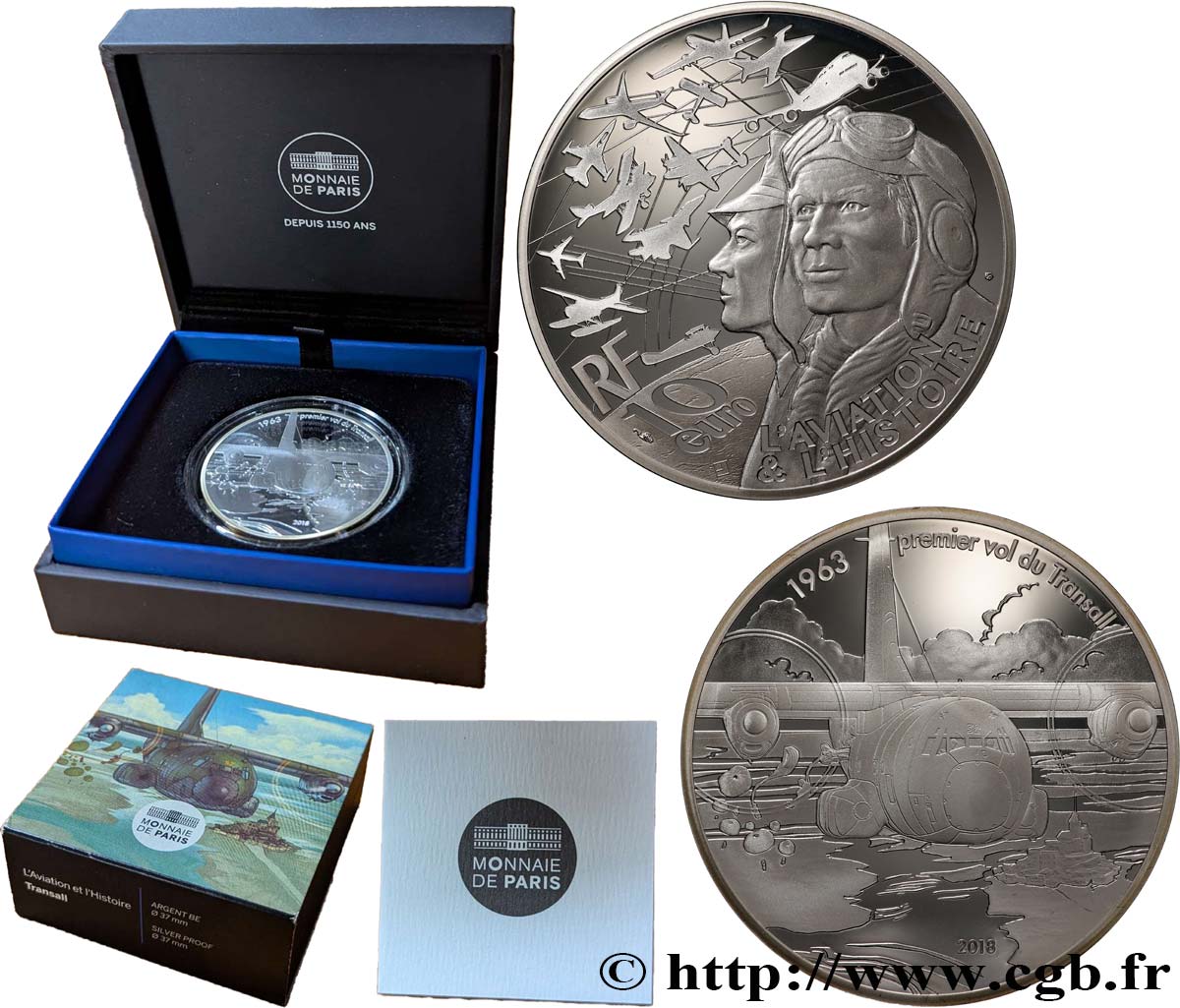 FRANCE BELLE EPREUVE 10 Euro TRANSALL 2018 BE